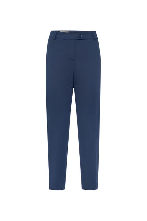 Signature Essential Straight Cotton Stretch Pant
