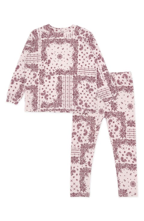 Ava Bandana Hacci Long Sleeve Top & Leggings Set