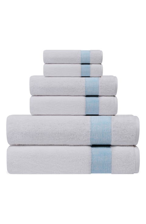 Pera 6-Piece Turkish Cotton Bath Towel Set