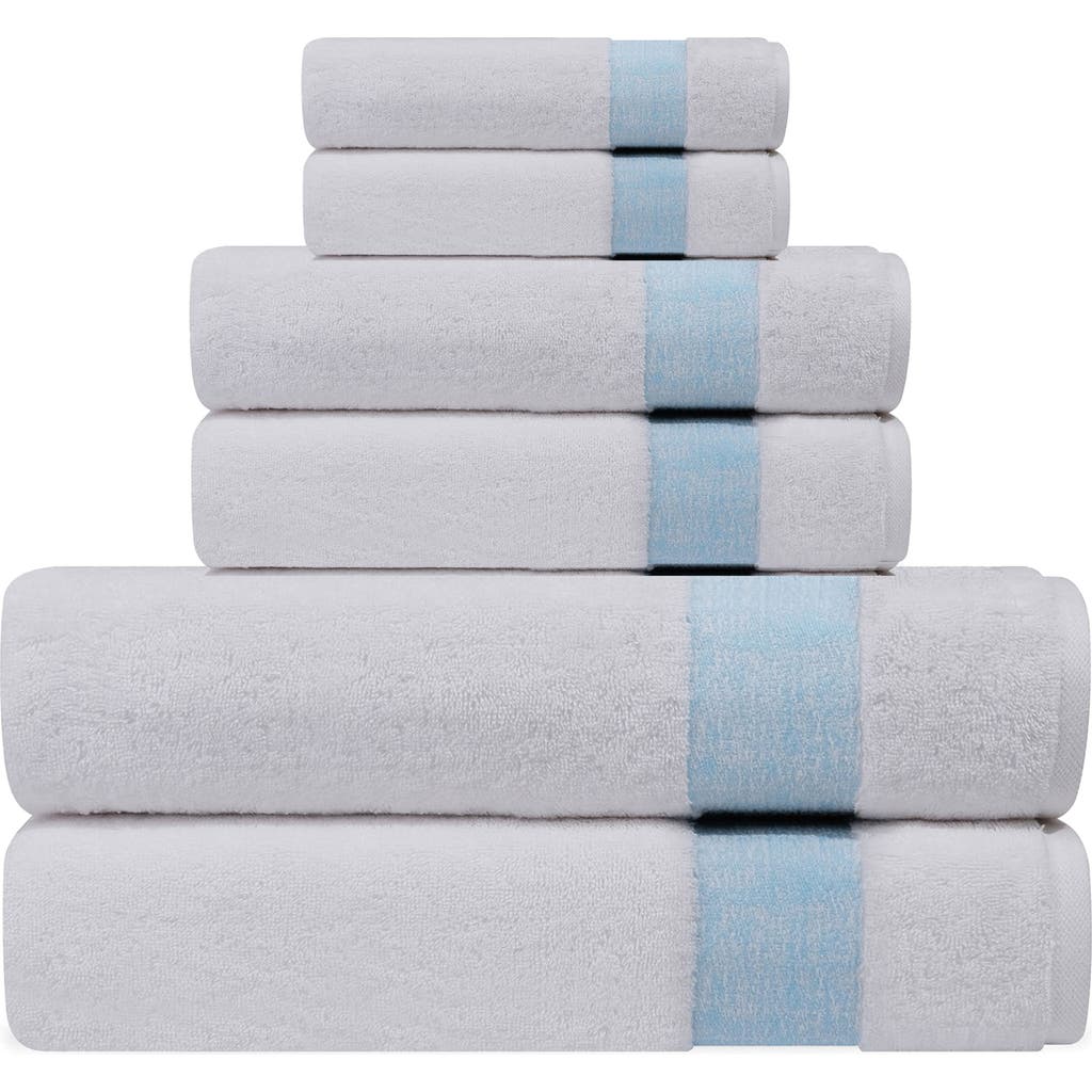 Depera Pera 6-piece Turkish Cotton Bath Towel Set