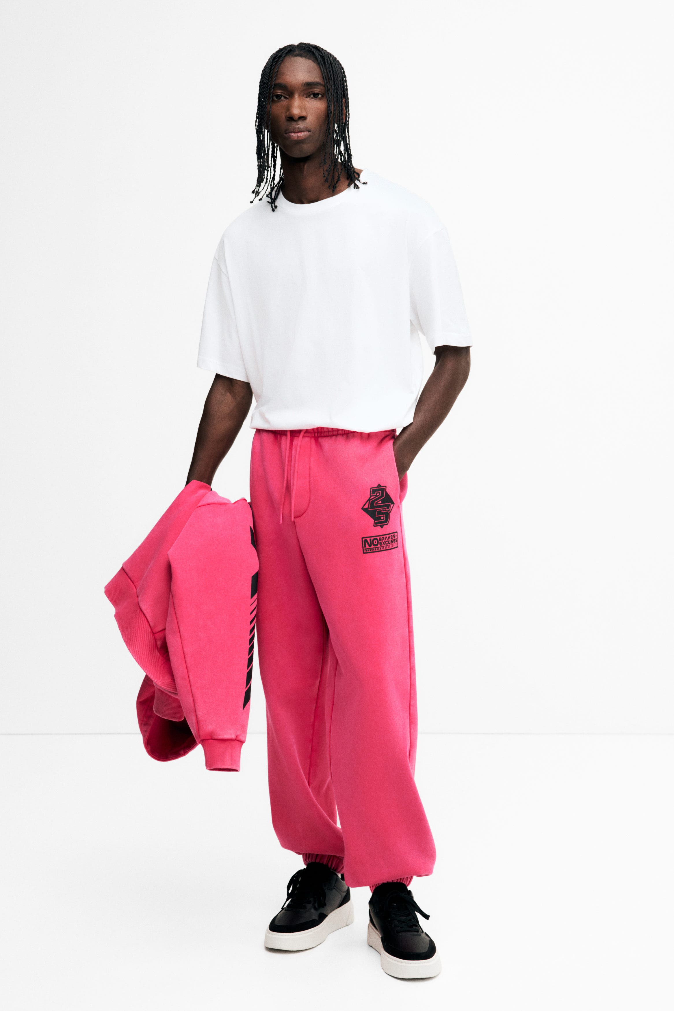 Relaxed Fit Print-motif Sweatpants - image 2