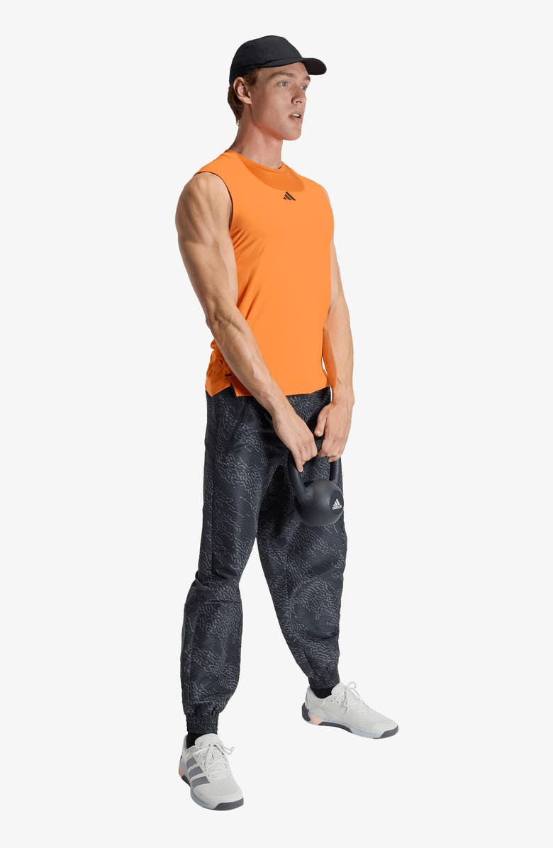 adidas D4T Power 3-Stripes Tank, Alternate, color, Pure Orange