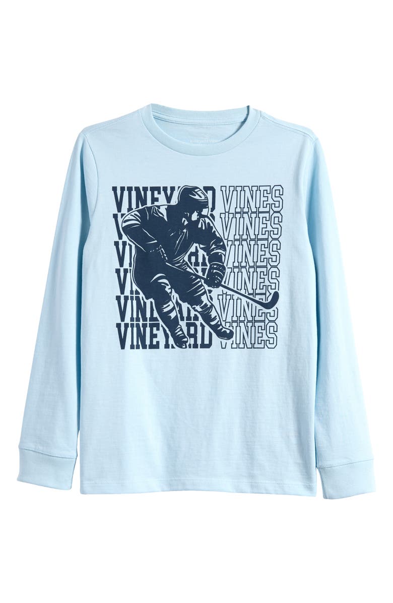 vineyard vines Kids' Hockey Player Long Sleeve Graphic T-Shirt, Main, color, 