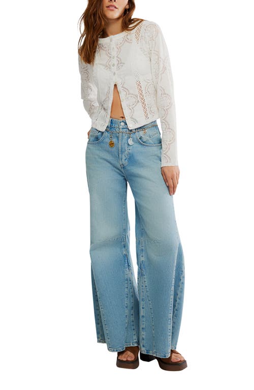 Free People Jae Button-up Top In White