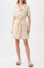 Trina Turk Tasha Drawstring Waist Shirtdress