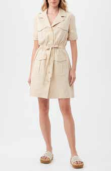Trina Turk Tasha Drawstring Waist Shirtdress