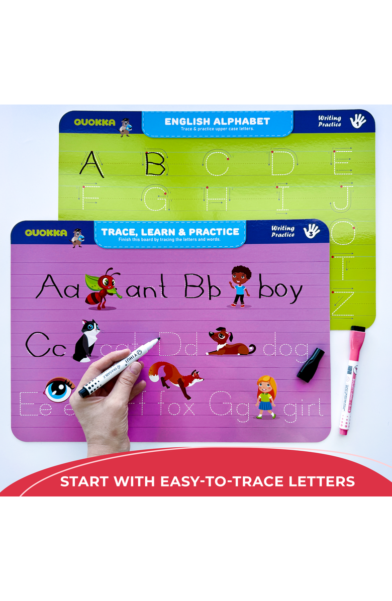 Quokka Kids Handwriting and Search & Find Activity Cards Set, Alternate, color, Abc