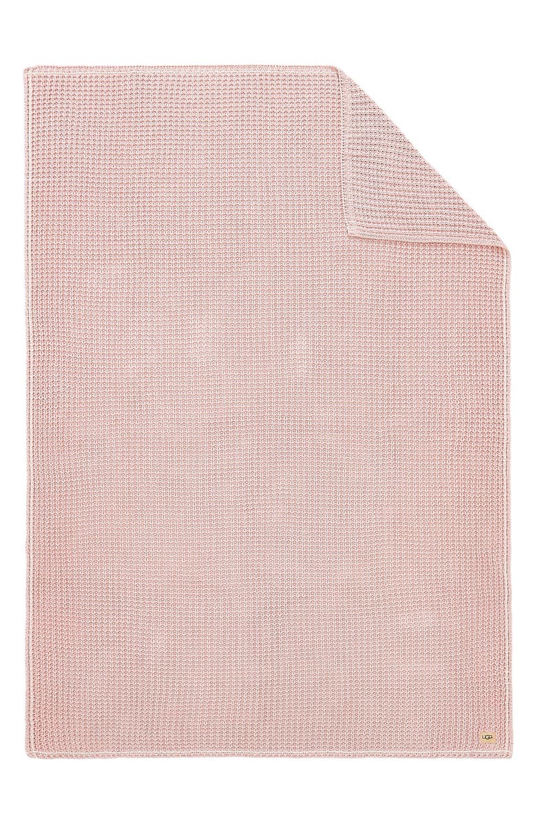 UGG<sup>®</sup> Luna Knit Throw Blanket, Alternate, color, Quartz
