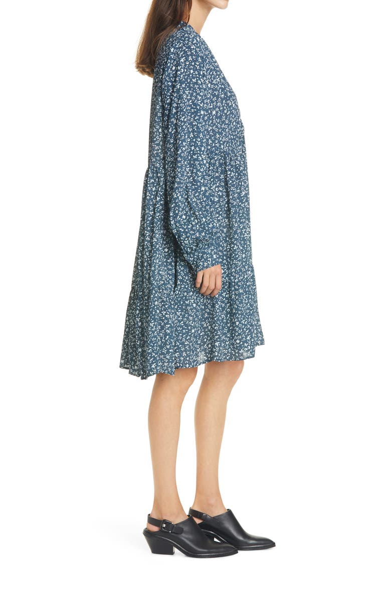 Samsøe Samsøe Mori Calico Long Sleeve Dress, Alternate, color,