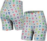 Terez Women's Terez Gray Philadelphia Phillies TLC Rainbow Shorts