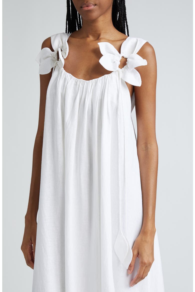 Floral Maxi Dress, Alternate, color, WHITE