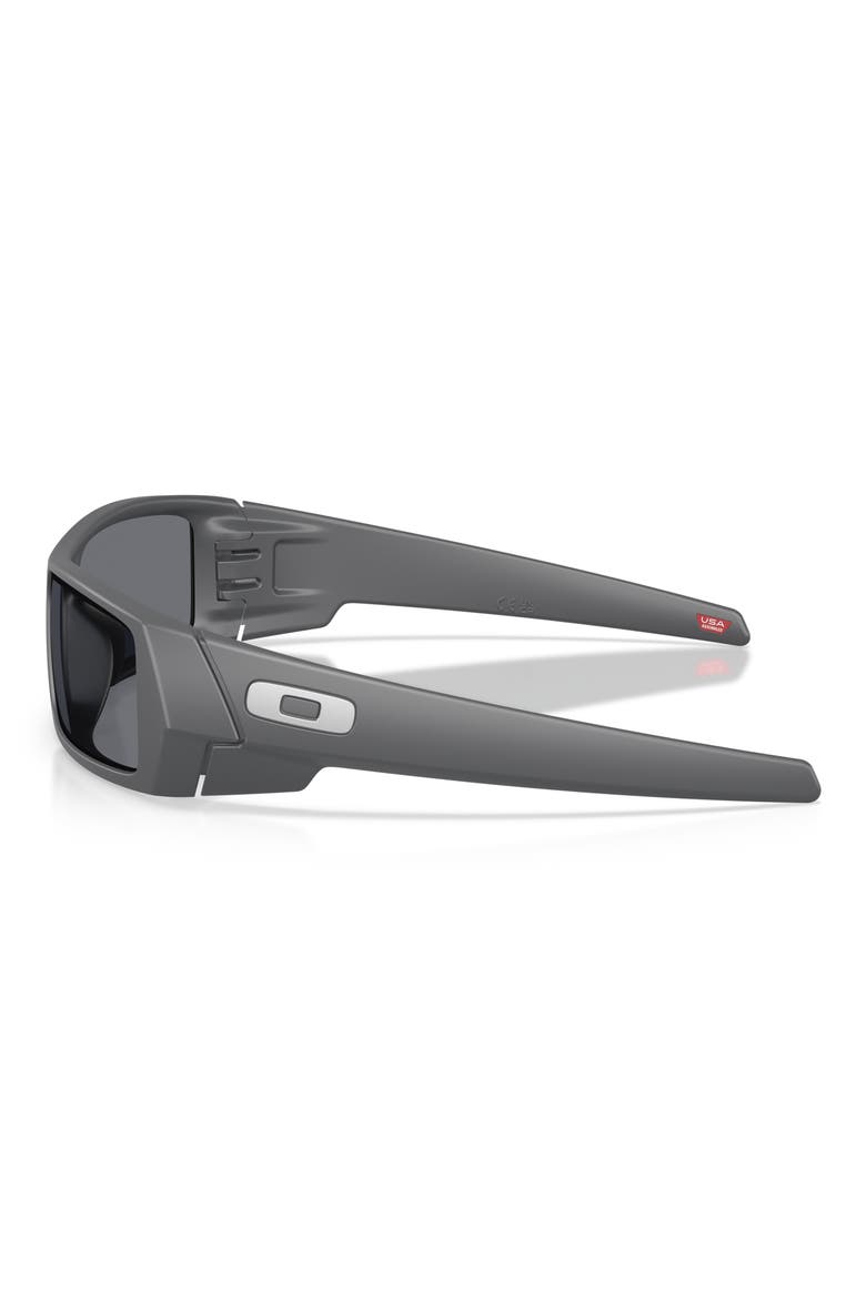 60mm Gascan Rectangle Sunglasses, Alternate, color, MATTE CARBON / GREY