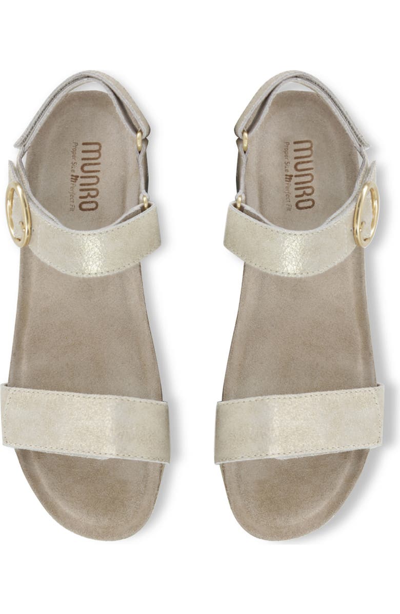 Munro Sintra Wedge Sandal, Alternate, color, Gold/ Tan