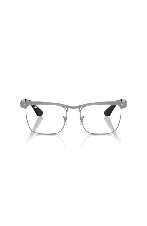 Ray Ban Ray-ban 53mm Square Optical Glasses In Gray