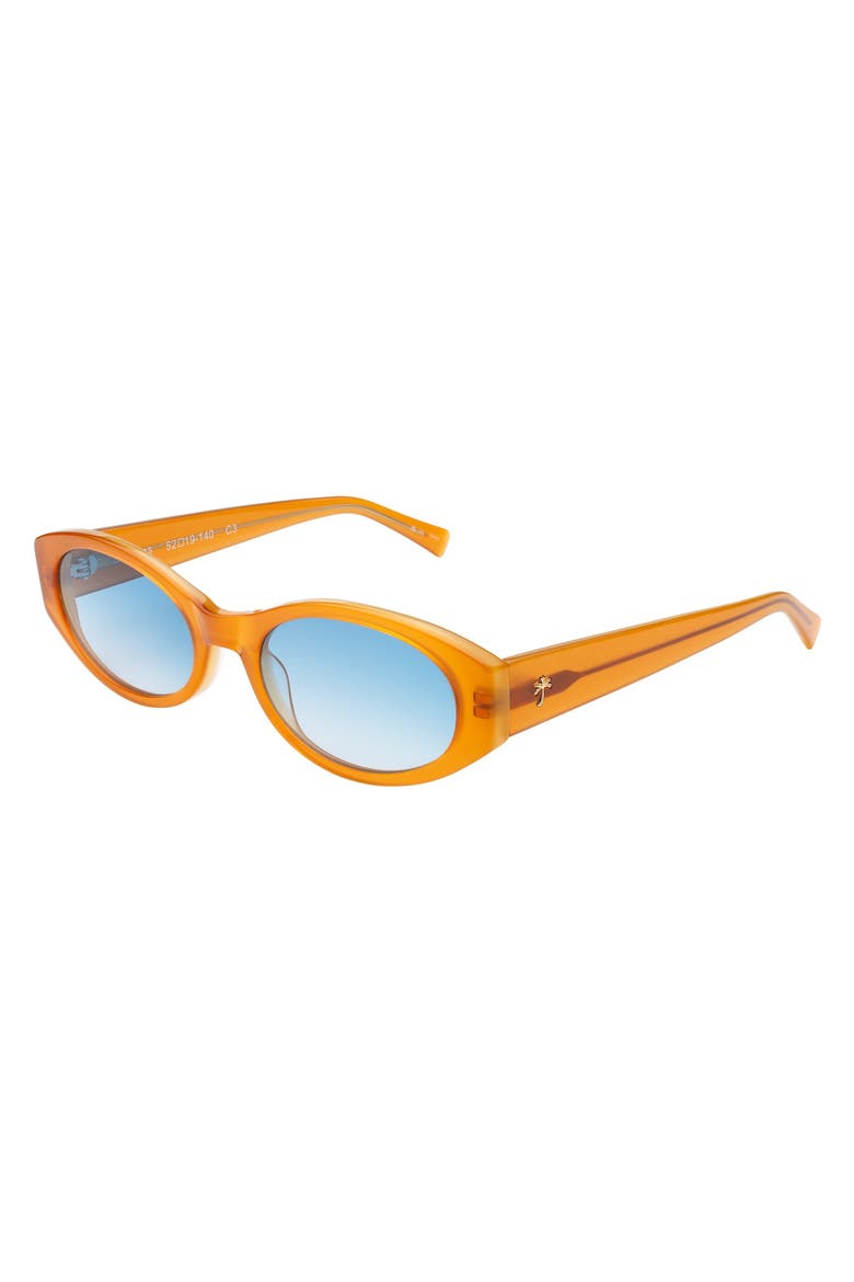 Exumas Sunglasses, Alternate, color, Tangerine / Blue