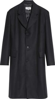 MM6 Maison Margiela Raw Edge Wool Felt Coat