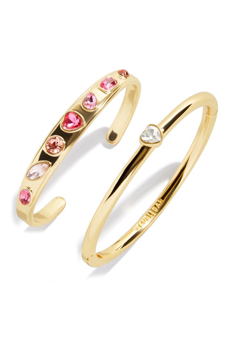 Julia Set of 2 Cuff Bracelets, Main, color, PINK