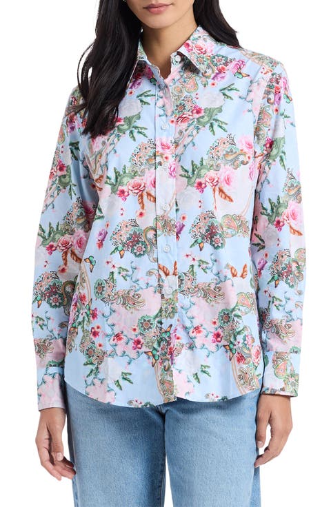 Carrie Long Sleeve Woven Shirt