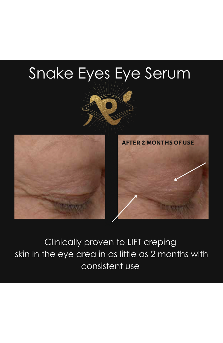 Intoxicated Cosmetics Snake Eyes | Eye Serum | 0.5 fl.oz/15 mL - Lifting Formula for Daily Moisture and Eye Contour, Alternate, color, NO COLOR