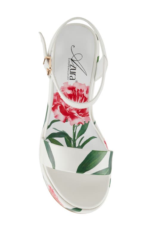 Azura By Spring Step Oh My Kay Platform Sandal In White
