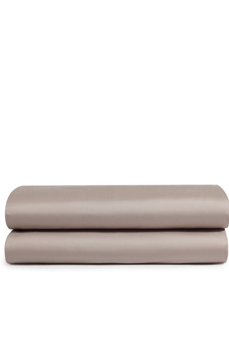 Sunday Citizen Premium Flat Sheet, Main, color, Taupe