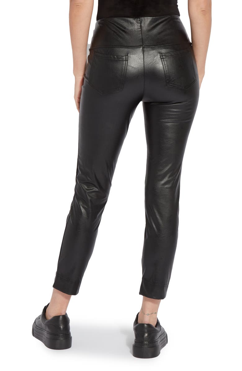 Lysse Katherine Faux Leather Toothpick Leggings, Alternate, color, Black