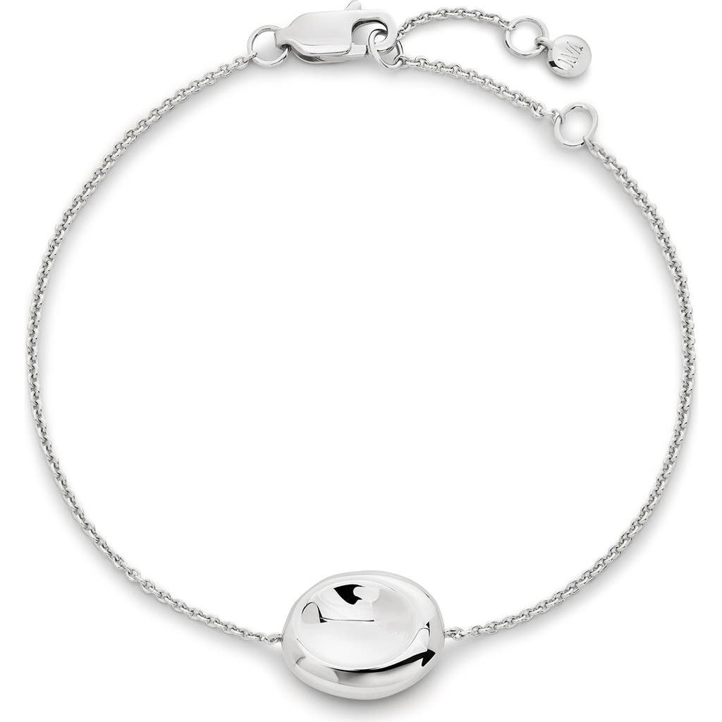 Monica Vinader Sterling Silver Aria Chain Bracelet In Metallic