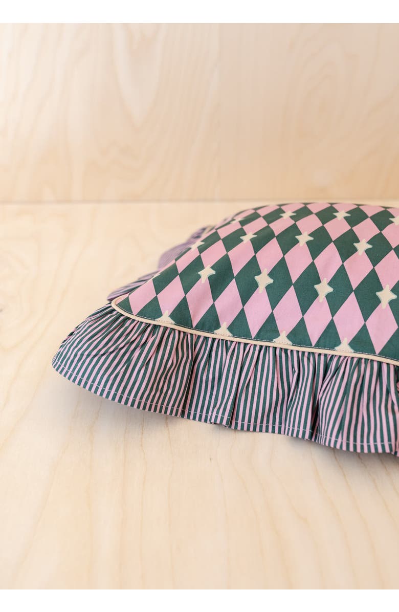 TBCo Cotton Harlequin PIllowcase, Alternate, color, Pink Harlequin