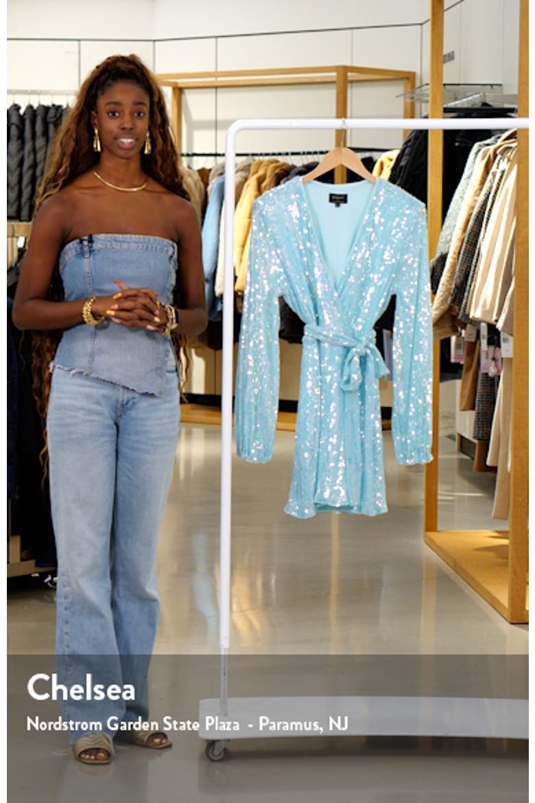 Bellissa Sequin Long Sleeve Minidress video