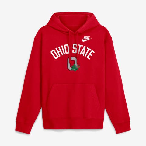 Men's Nike Scarlet Ohio State Buckeyes Legacy Arch Club Hoodie