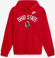 Nike Men's Nike Scarlet Ohio State Buckeyes Legacy Arch Club Hoodie