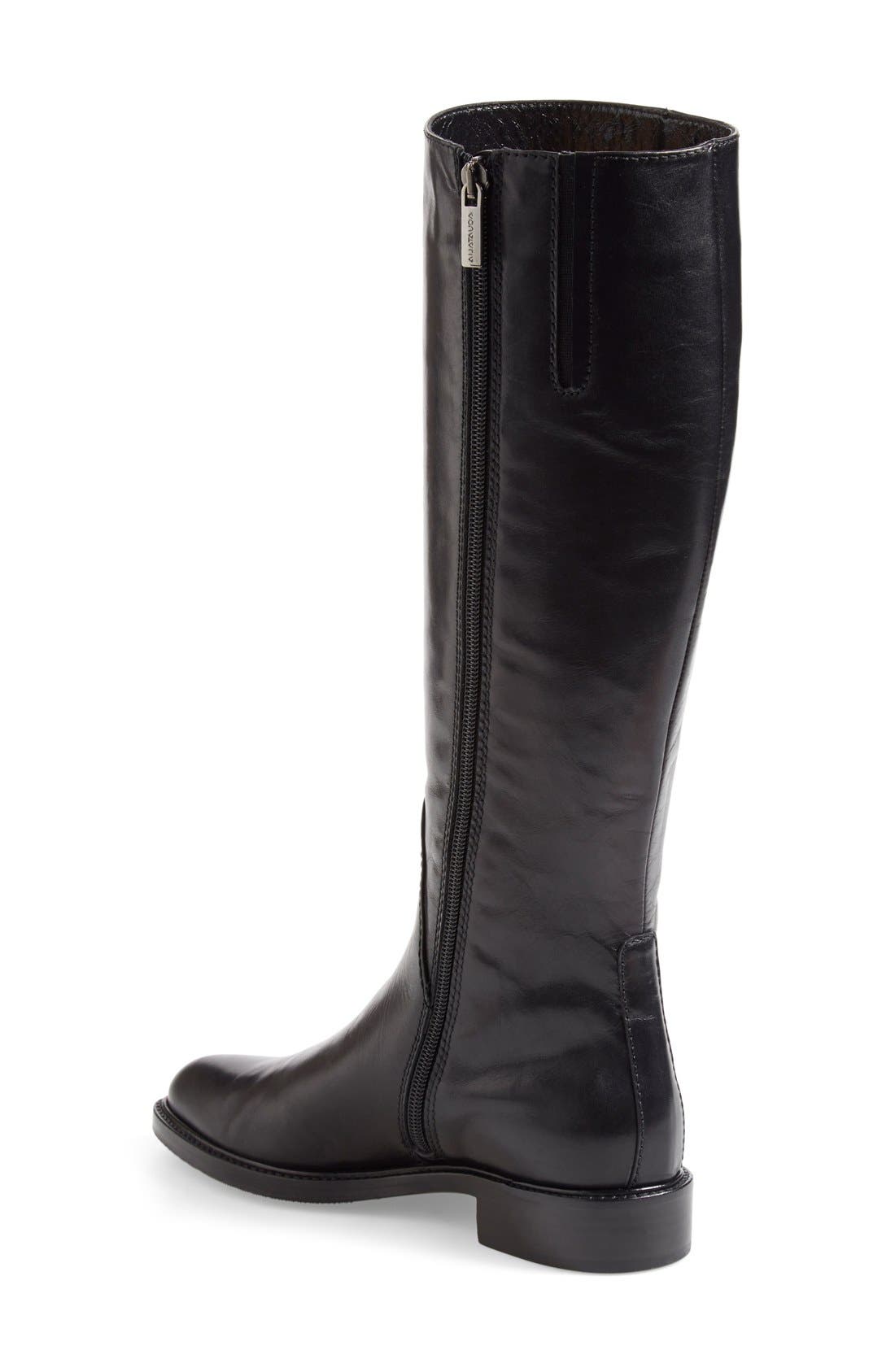 'Gaia' Weatherproof Riding Boot, Alternate, color, BLACK