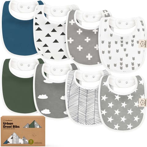 8-Pack Baby Drool Bibs