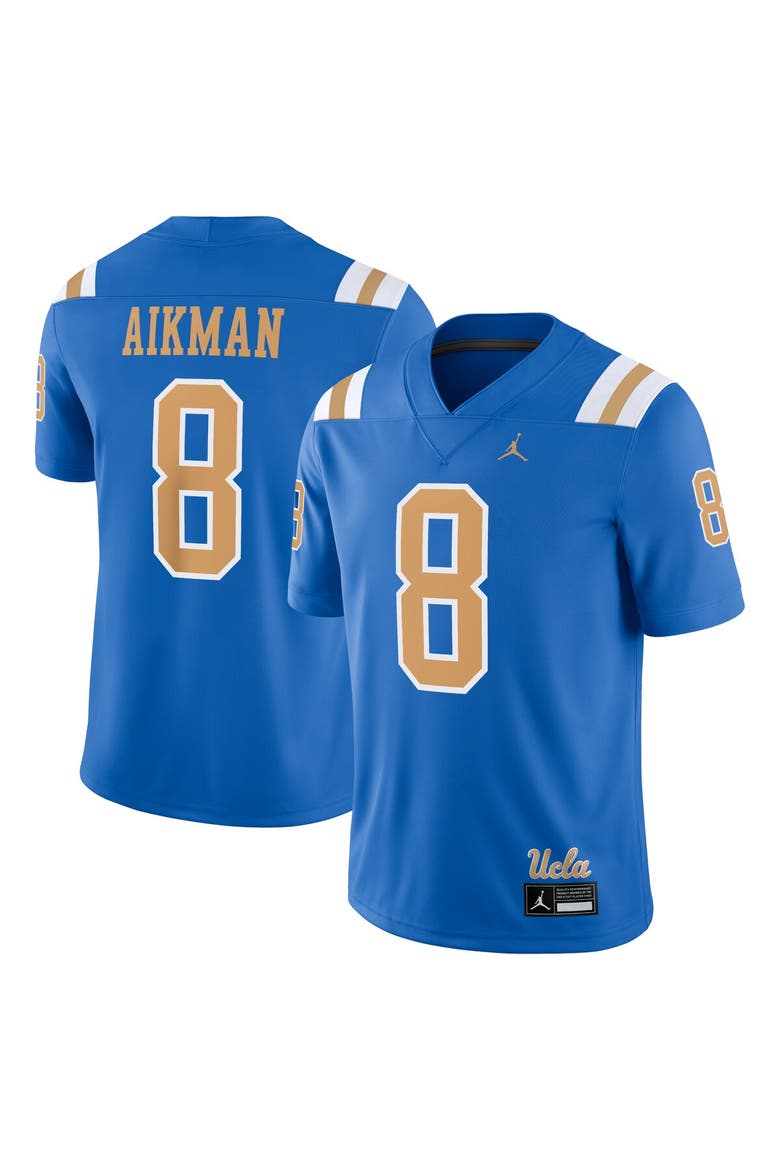 Men's Jordan Brand Troy Aikman Blue UCLA Bruins Player Game Jersey, Main, color, Blue