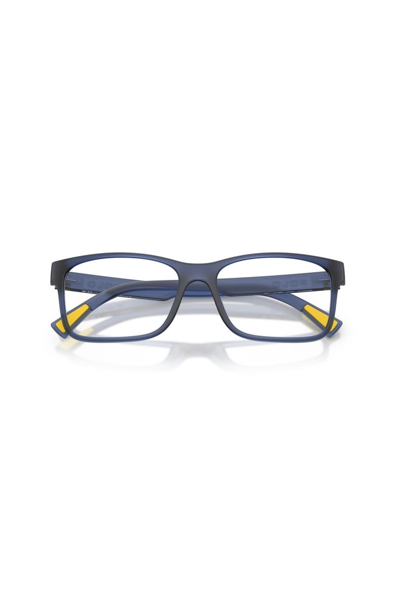 56mm Rectangle optical glasses, Alternate, color, Blue