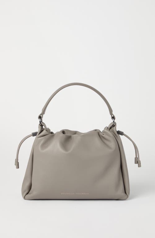 BRUNELLO CUCINELLI BRUNELLO CUCINELLI SMALL SOFT LEATHER MELLOW BUCKET BAG 