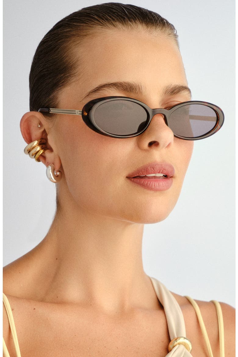 Magnifique 51mm Oval Sunglasses, Alternate, color, DARK TORT