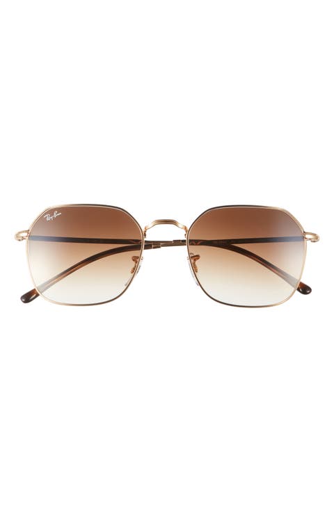 55mm Gradient Geometric Sunglasses