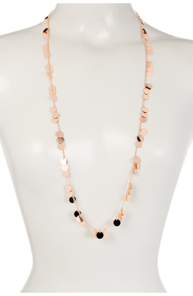 RIVKA FRIEDMAN 18K Rose Gold Clad Satin Disc Necklace, Alternate, color, 