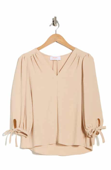 Renee C Ditsy Puff Sleeve Blouse