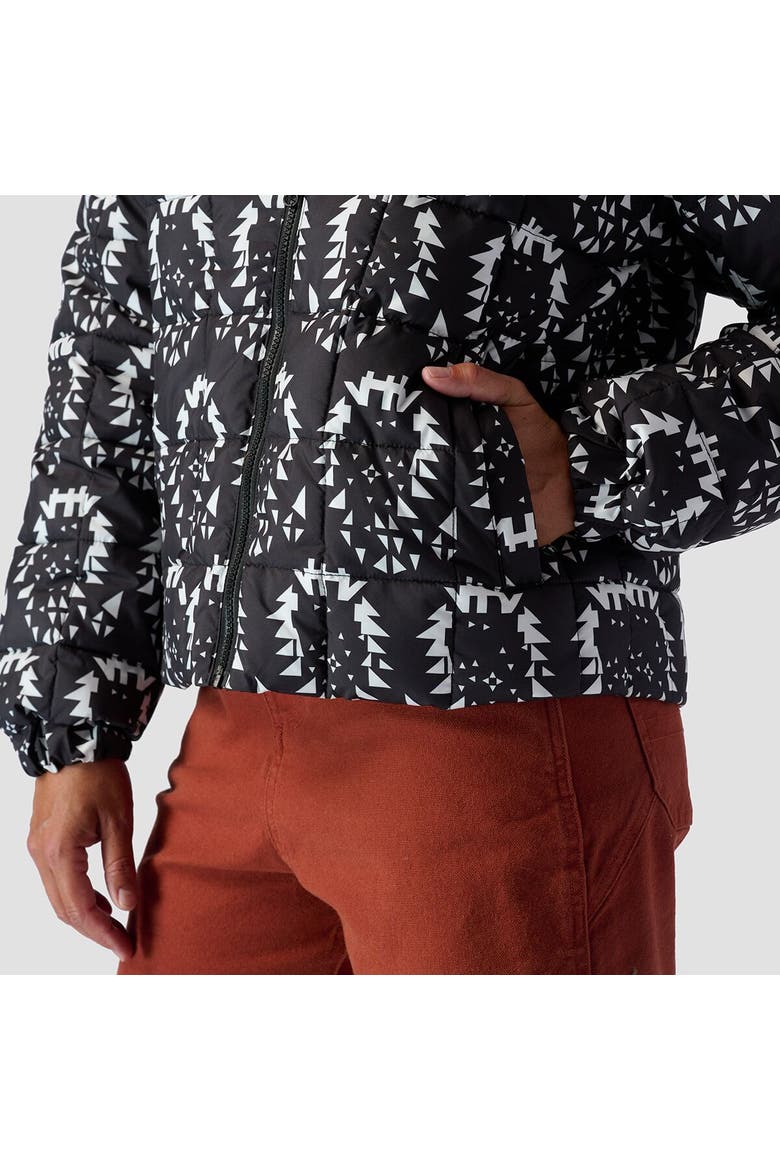 Printed Quilted Puffer - Women's, Alternate, color, Midnight Navy Nordic Print