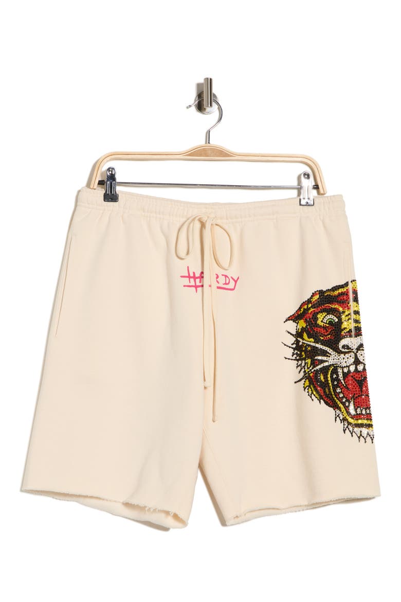 Retro Tiger Shorts, Alternate, color, IVORY