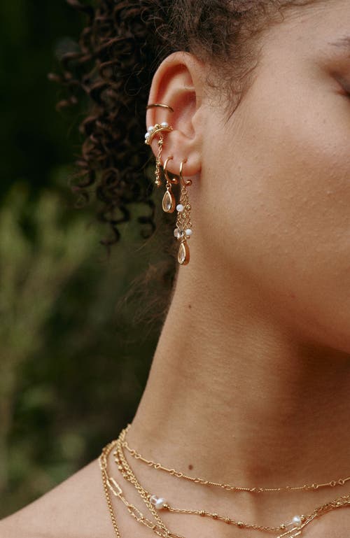 Rc Retro Chic Aeolian Echo Earrings Set In Gold