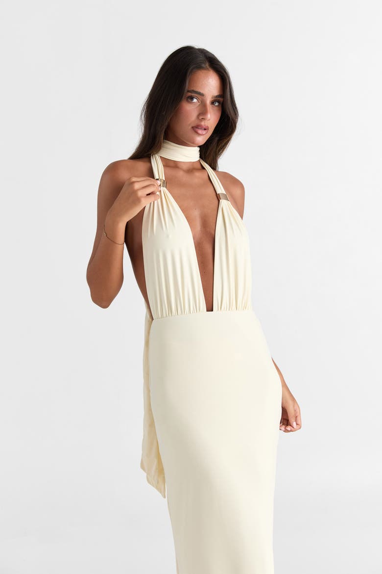 Mira Maxi Dress, Alternate, color, Butter