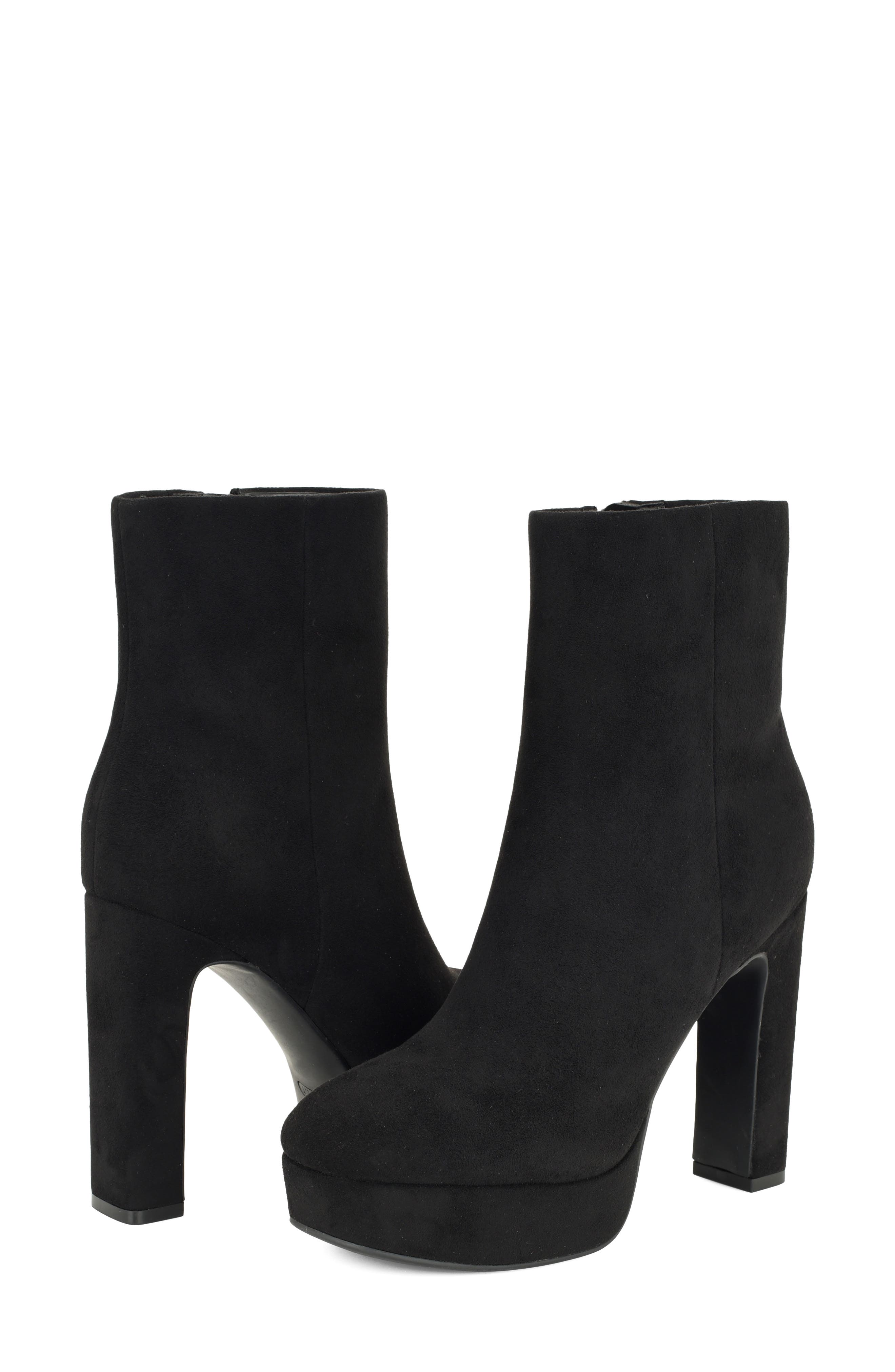 Danella Faux Leather Platform Bootie, Alternate, color, BLK02
