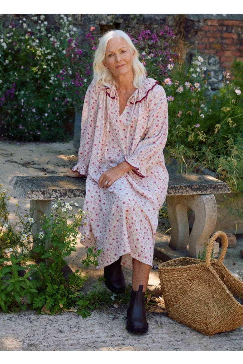 Carey Nightdress, Alternate, color, Damson Floral