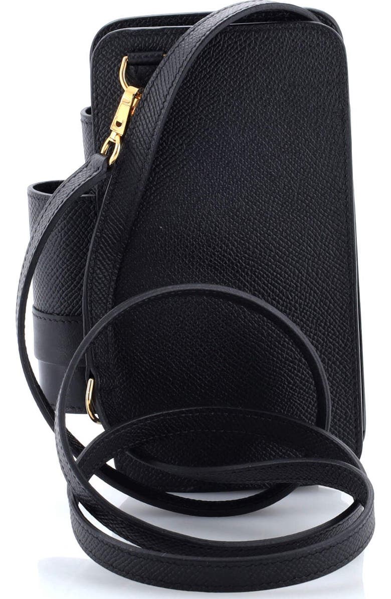 Pre-Owned Hermes Hermesway Phone Case Crossbody Bag Epsom, Alternate, color, Noir