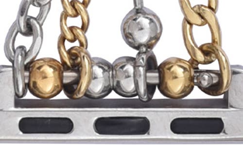 The Posh Tech Olivia Apple Watch® Bracelet Watchband In Silver/gold