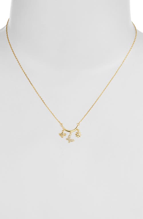 Argento Vivo Sterling Silver Cubic Zirconia Charm Necklace