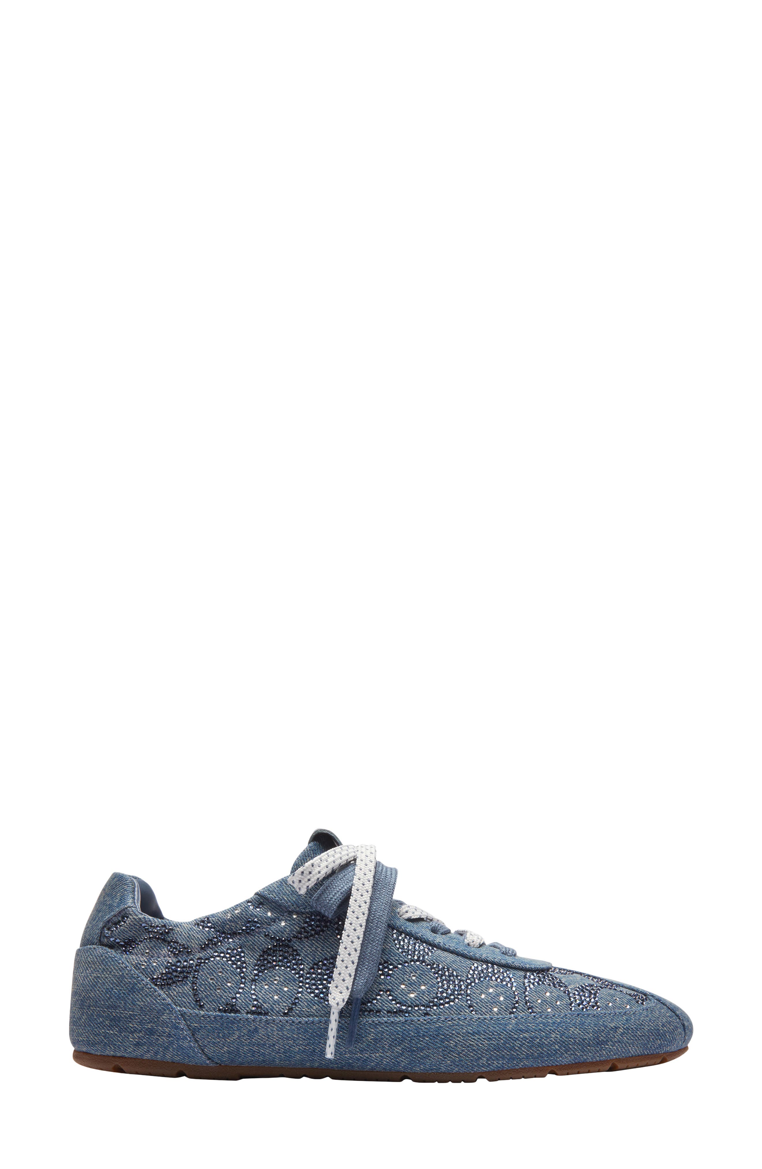 COACH Crystal Logo Sneaker, Alternate, color, Denim Blue